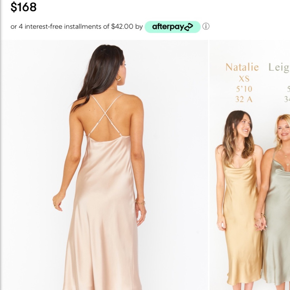 NWT, still in season, classic slip dress